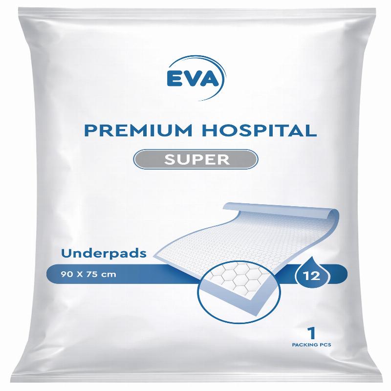 Пелюшки EVA premium hospital Super, 90x75